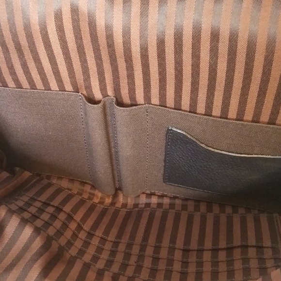 Jack Georges leather backpack leather beautiful  striped interior main image 12